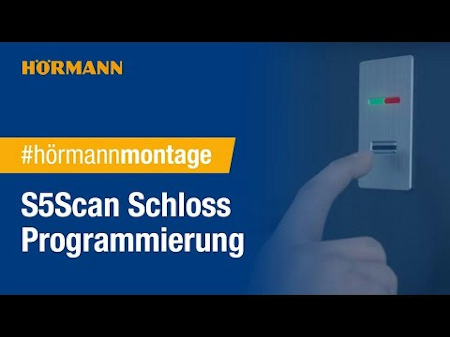 Der S5Scan für sichere Haustüren - Programmierung | Hörmann Hörmann on Youtube