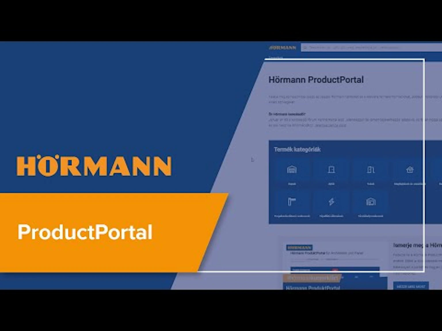 Hörmann ProductPortal ismertető Hörmann on Youtube