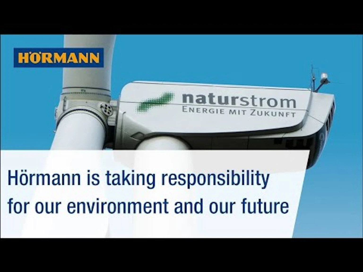 Green, greener, natural electricity - Hörmann is taking responsibility for our environment! Hörmann on Youtube