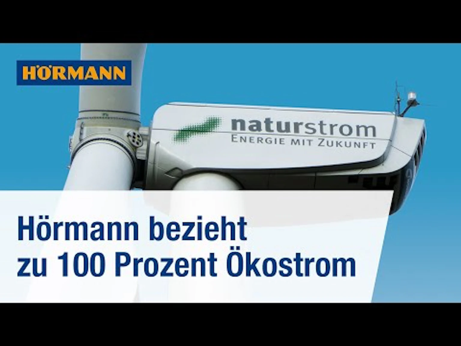 Grün, grüner, Naturstrom - Hörmann bezieht zu 100 Prozent Ökostrom Hörmann on Youtube