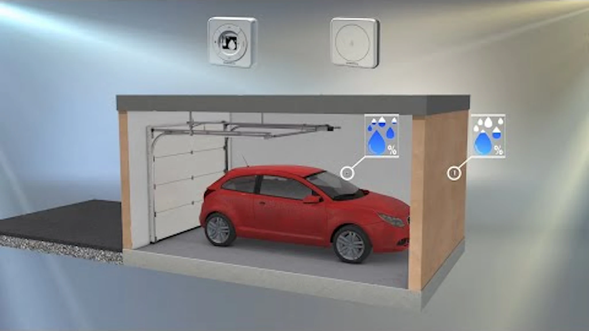 Automatische Garagenbelüftung mit Klimasensoren HKSI und HKSA Hörmann on Youtube