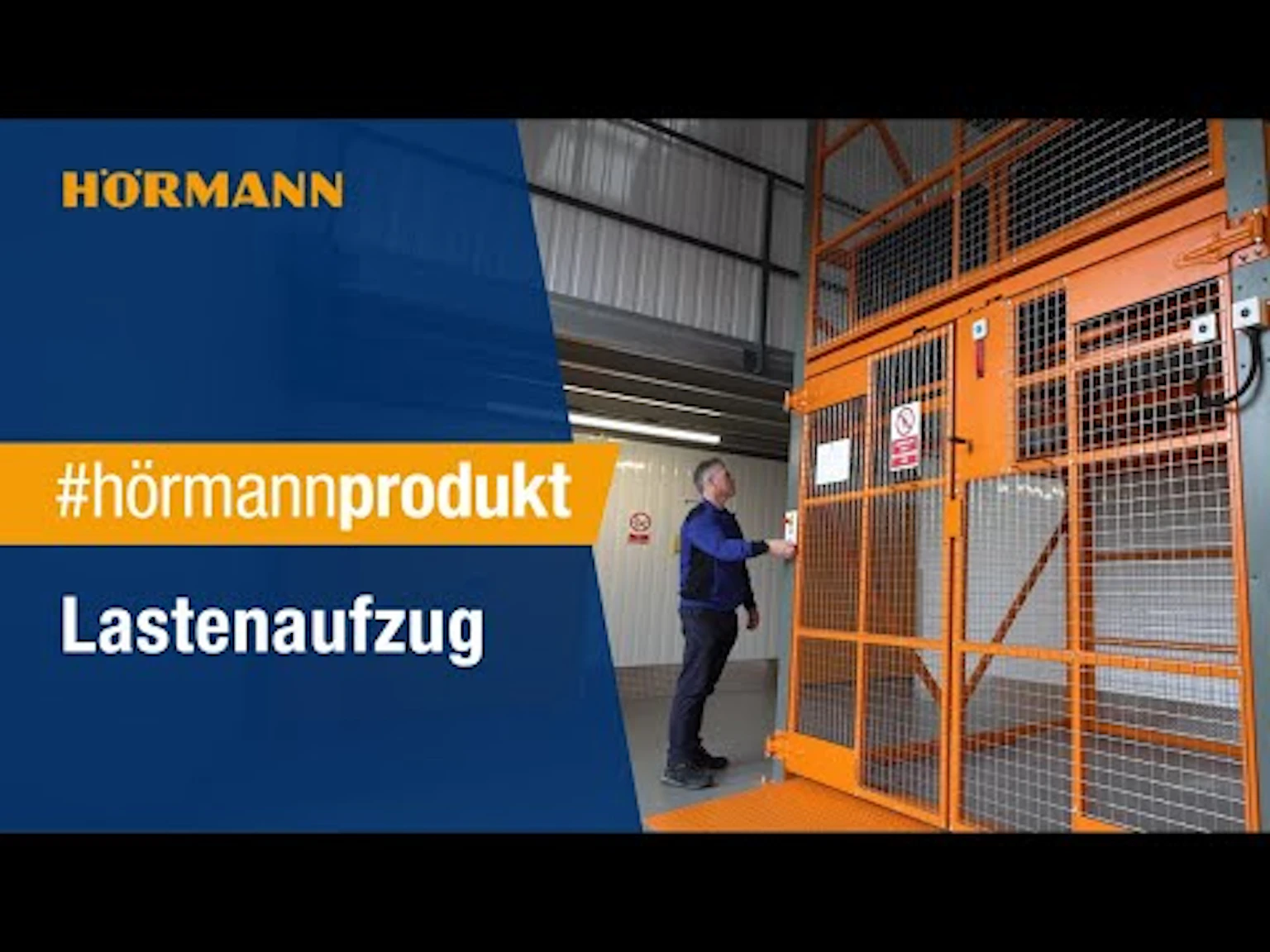 Lastenaufzug | Hörmann Hörmann on Youtube